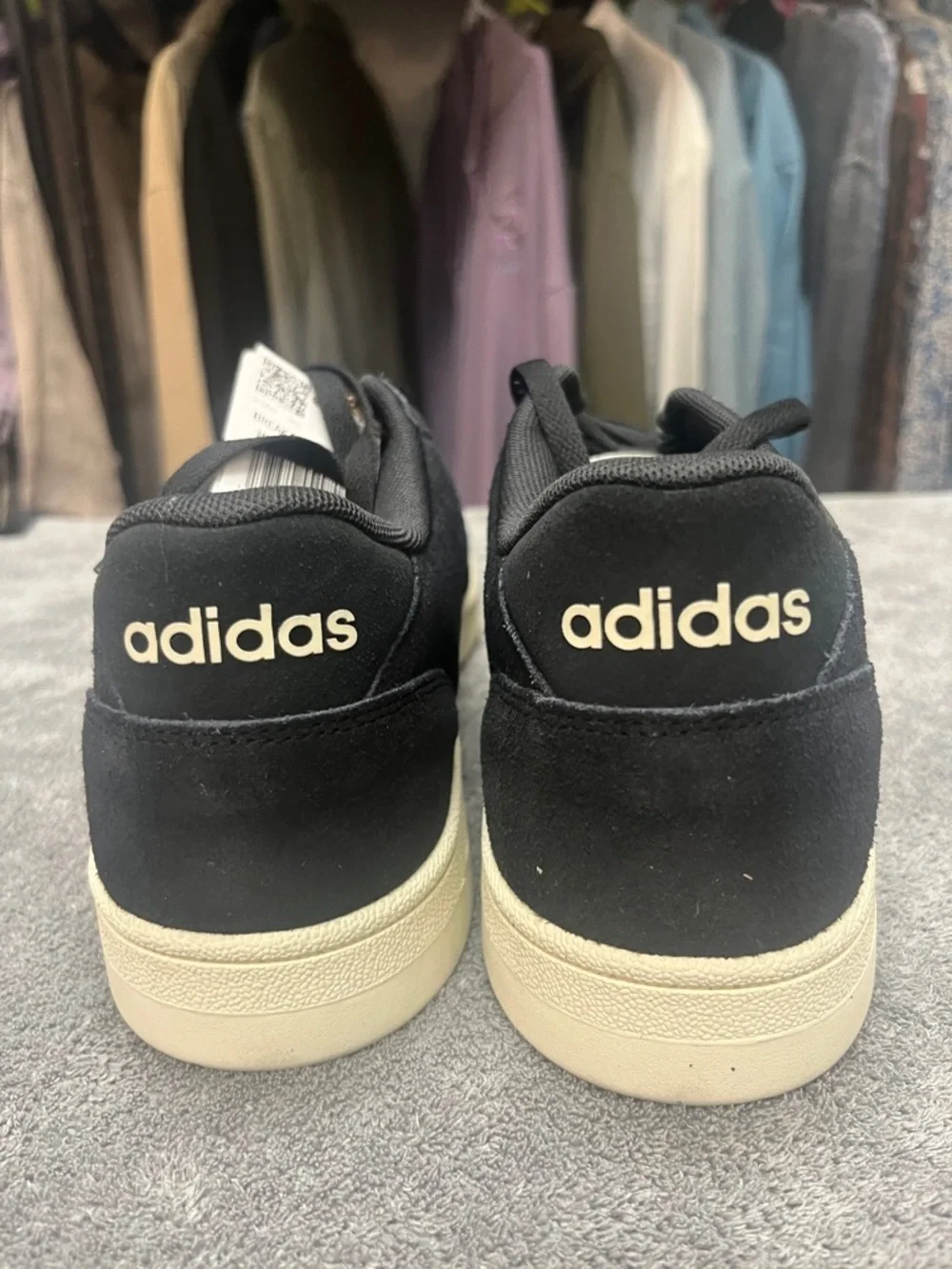 adidas black suede